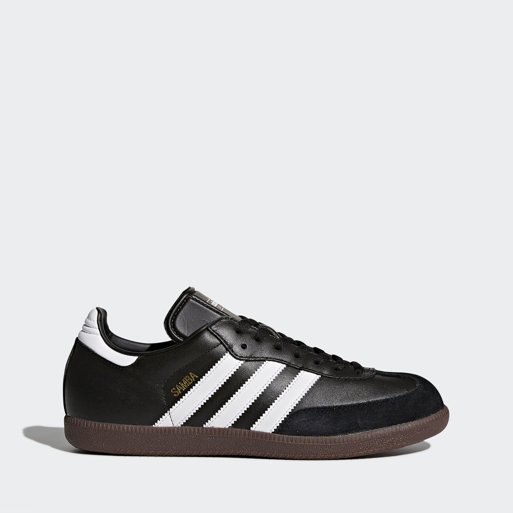 Adidas Samba δερματινα - ποδοσφαιρικα παπουτσια ανδρικα - Μαυρα/Ασπρα,Μέγεθος: EU 36 – 54 2/3 (412QM